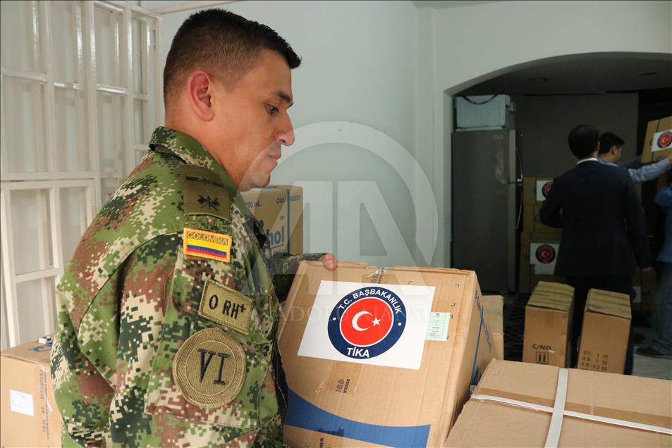 TİKA'dan Kolombiya'daki sel bölgesine yardım