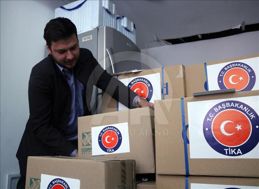 TİKA'dan Kolombiya'daki sel bölgesine yardım