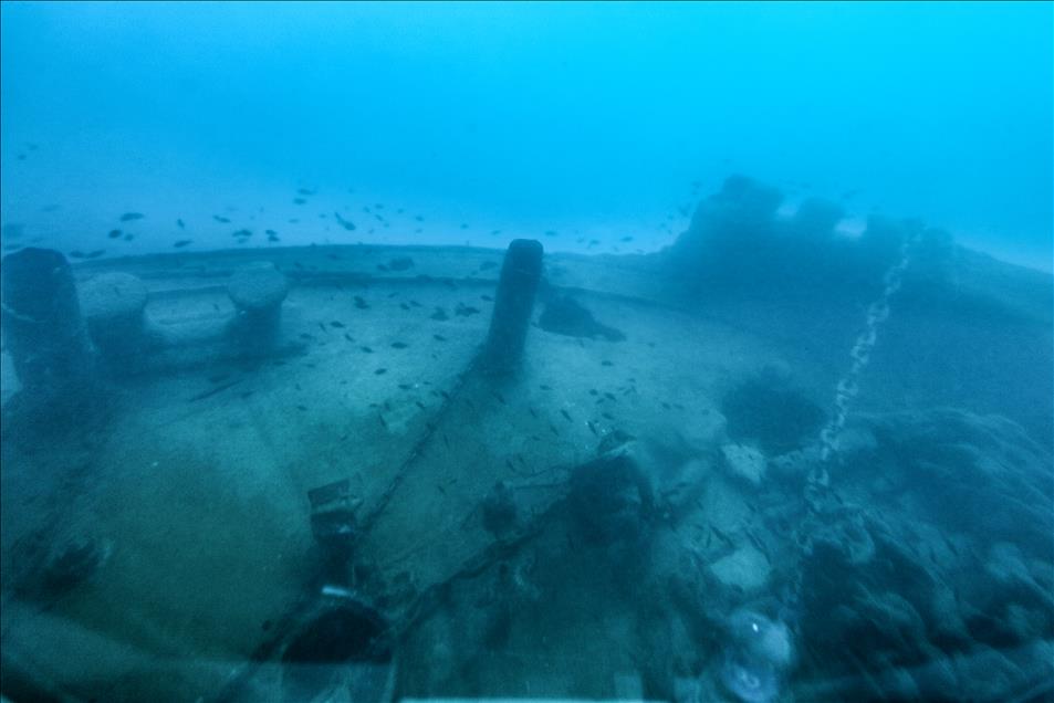 Touristic submarine "Nemo Primero" launched into water in Antalya