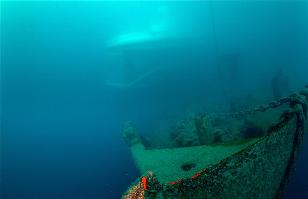 Touristic submarine "Nemo Primero" launched into water in Antalya