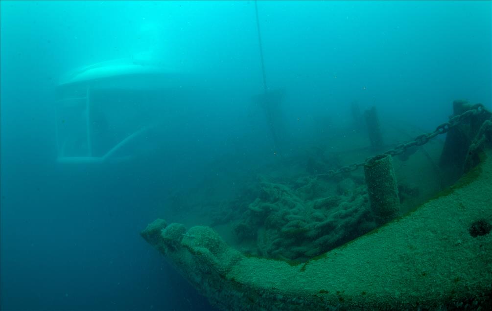 Touristic submarine "Nemo Primero" launched into water in Antalya