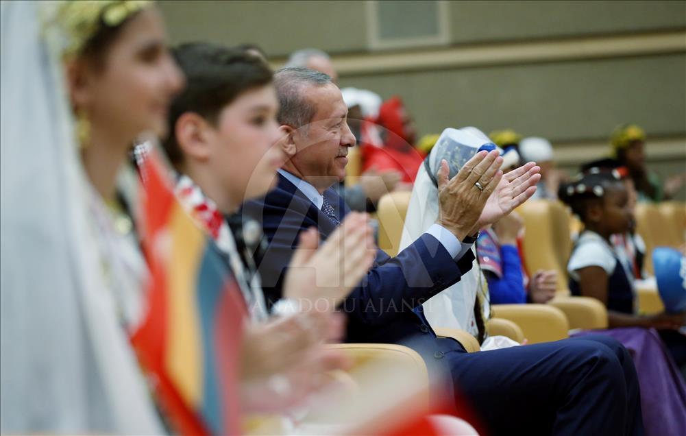 Cumhurbaşkanı Erdoğan, çocukları kabul etti