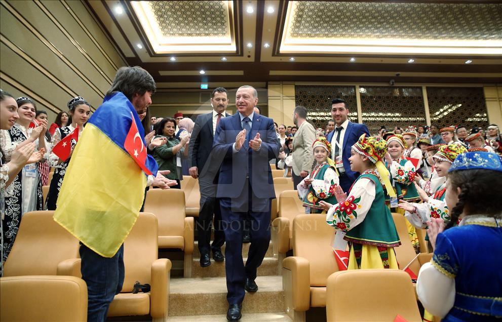 Cumhurbaşkanı Erdoğan, çocukları kabul etti