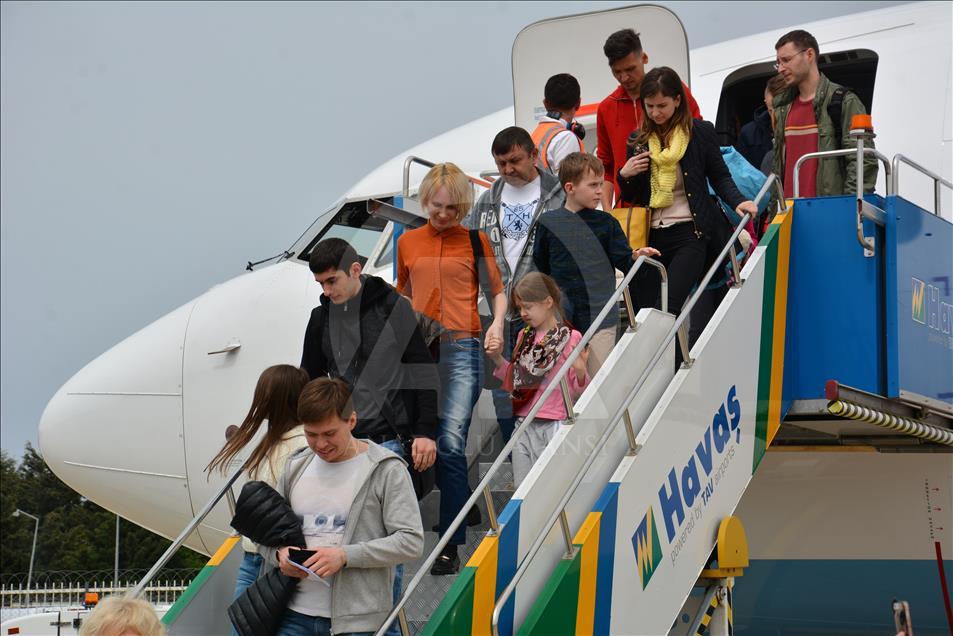 В Аланье сел первый регулярный рейс из России