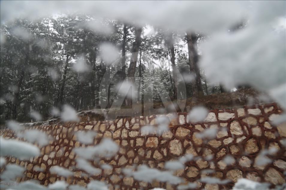 Kastamonu'da kar yağışı