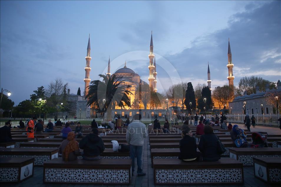 Lailat al Miraj in Turkey's Istanbul
