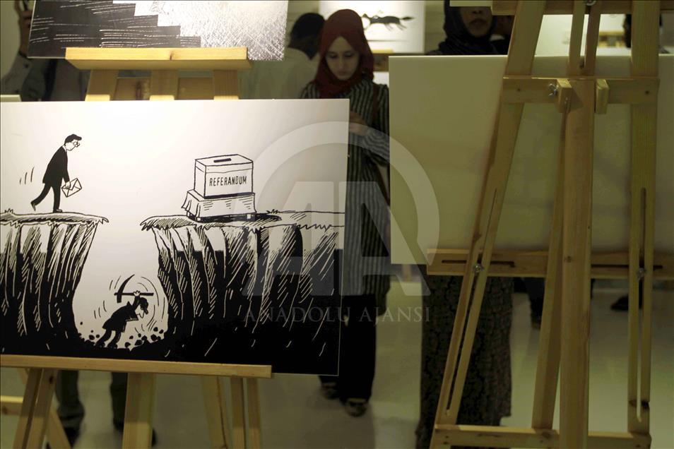 Karikatürist Turhan'ın sergisi Hartum'da açıldı