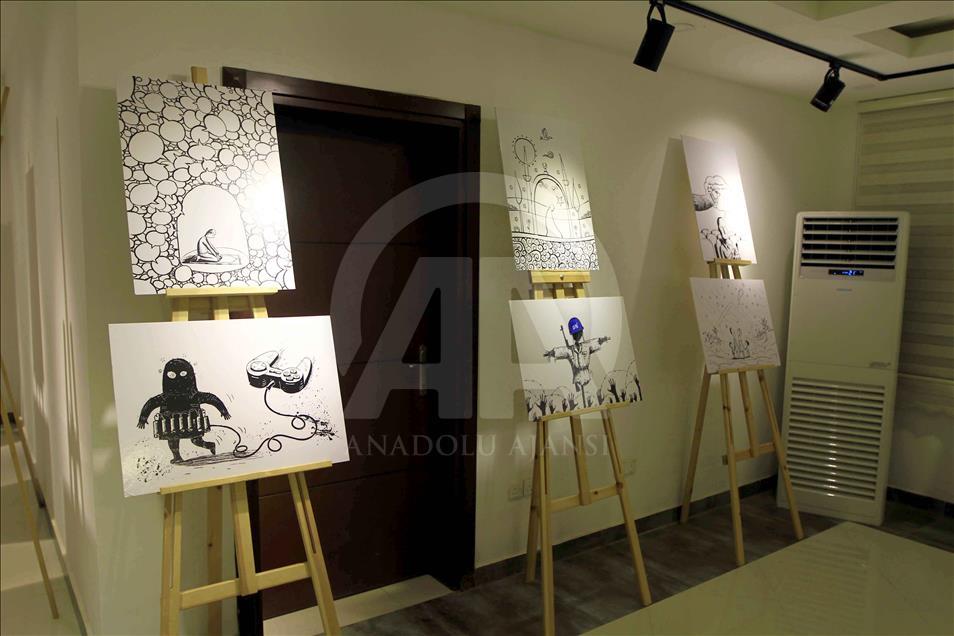 Karikatürist Turhan'ın sergisi Hartum'da açıldı