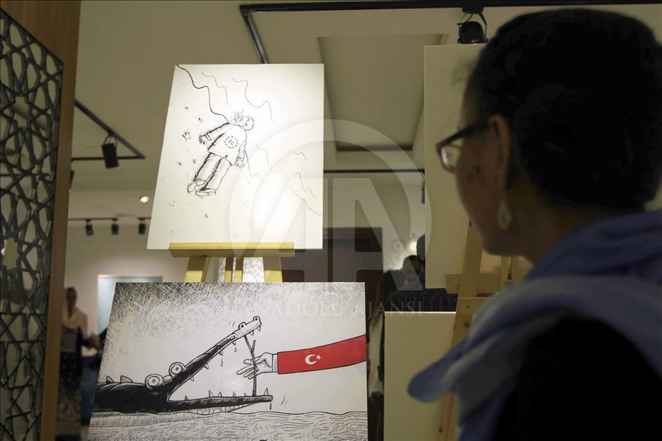 Karikatürist Turhan'ın sergisi Hartum'da açıldı