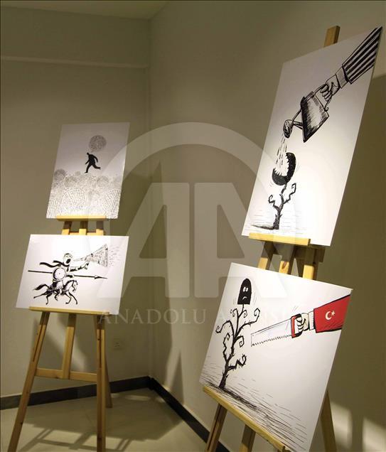 Karikatürist Turhan'ın sergisi Hartum'da açıldı