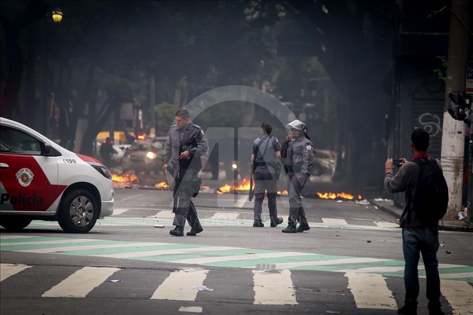 general strike in Sao Paulo