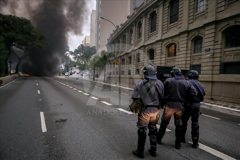 general strike in Sao Paulo