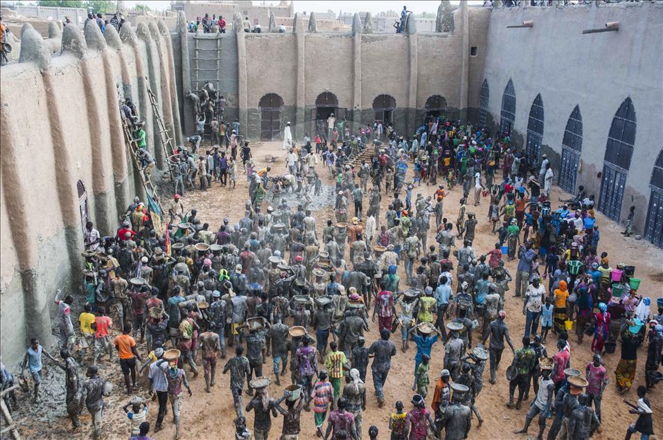 Mali'de UNESCO'nun Dünya Tarihi Mirası Listesi'ndeki Ulu Cami