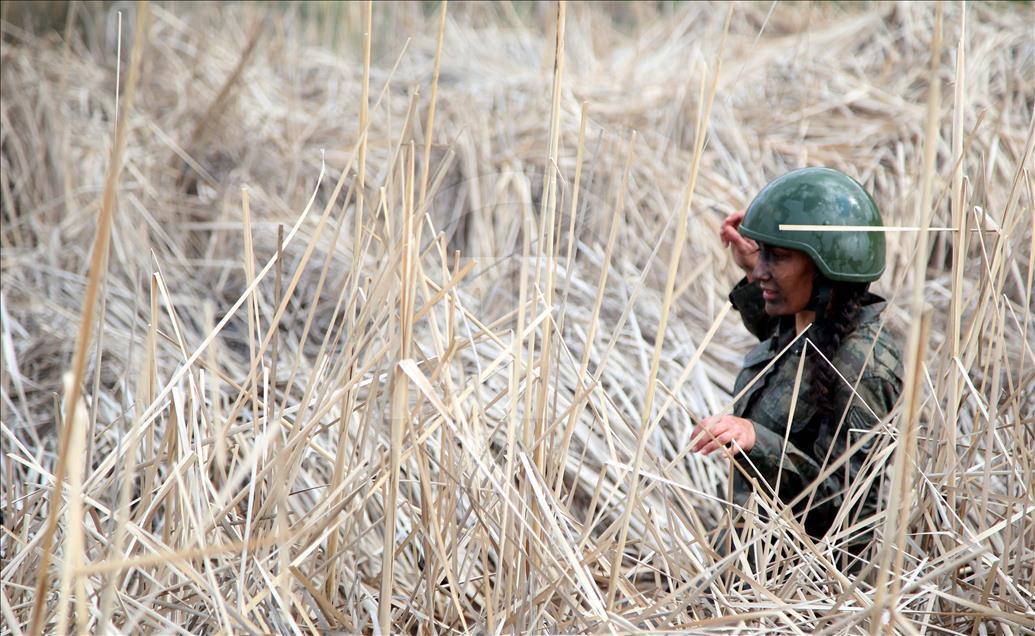 Turkey's first woman non-commissioned officer in commando training ...