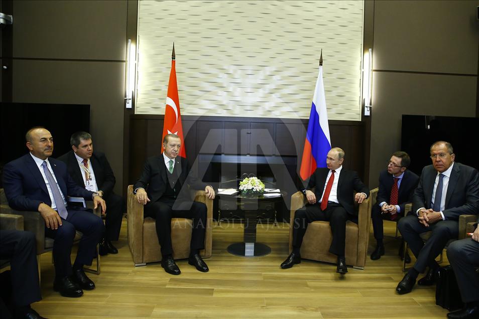 Turkish President Recep Tayyip Erdogan Meets Vladimir Putin In Russia Anadolu Agency