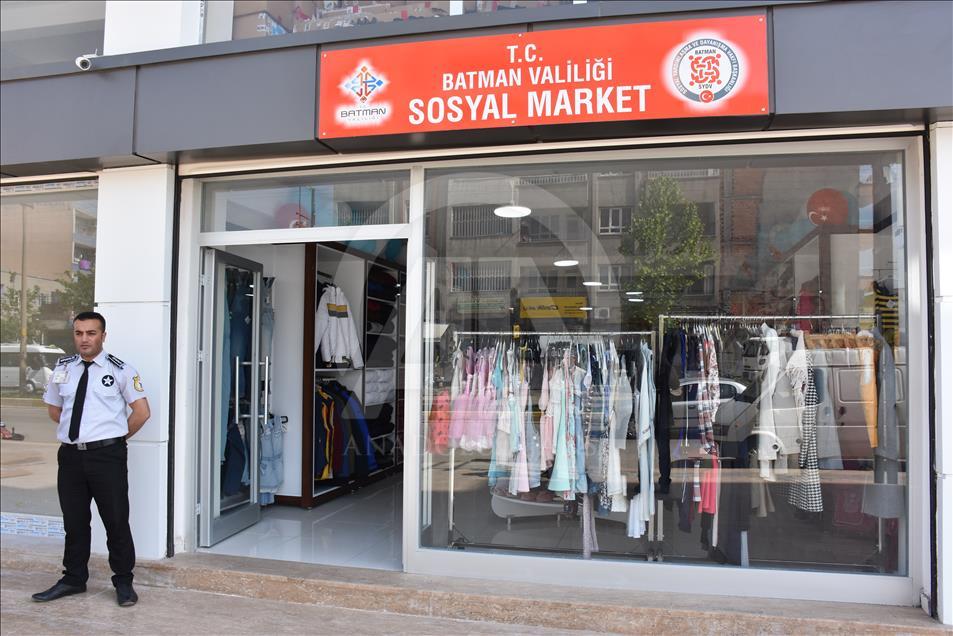 Batman'da "sosyal market" açıldı