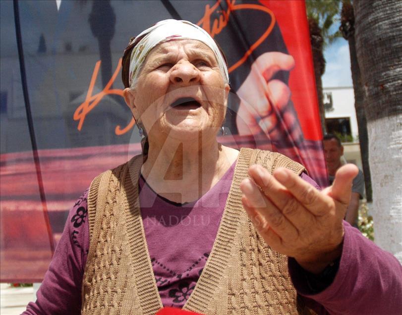 Bodrum'da yaşlı kadının Atatürk sevgisi 