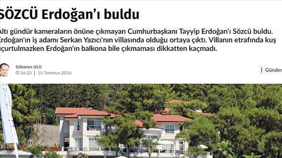 Sözcü gazetesinin iki haberine soruşturma
