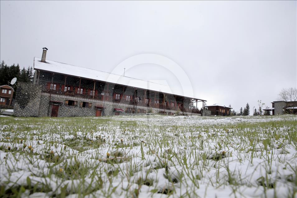 Trabzon'da kar yağışı
