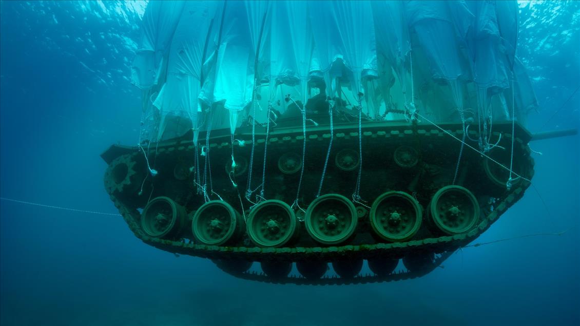45-ton Turkish tank submerged in tourism drive