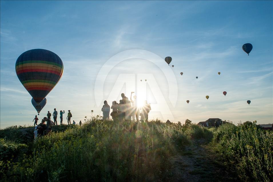 Air balloon festival in Kamyanets-Podilskyi