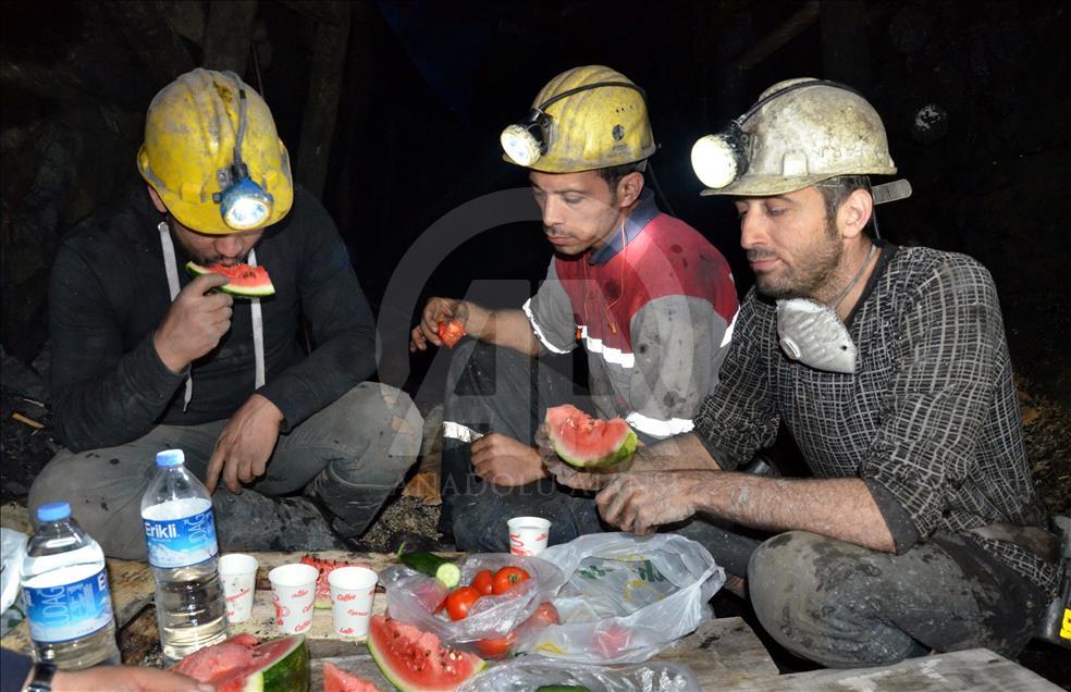 Maden ocağında ilk sahur