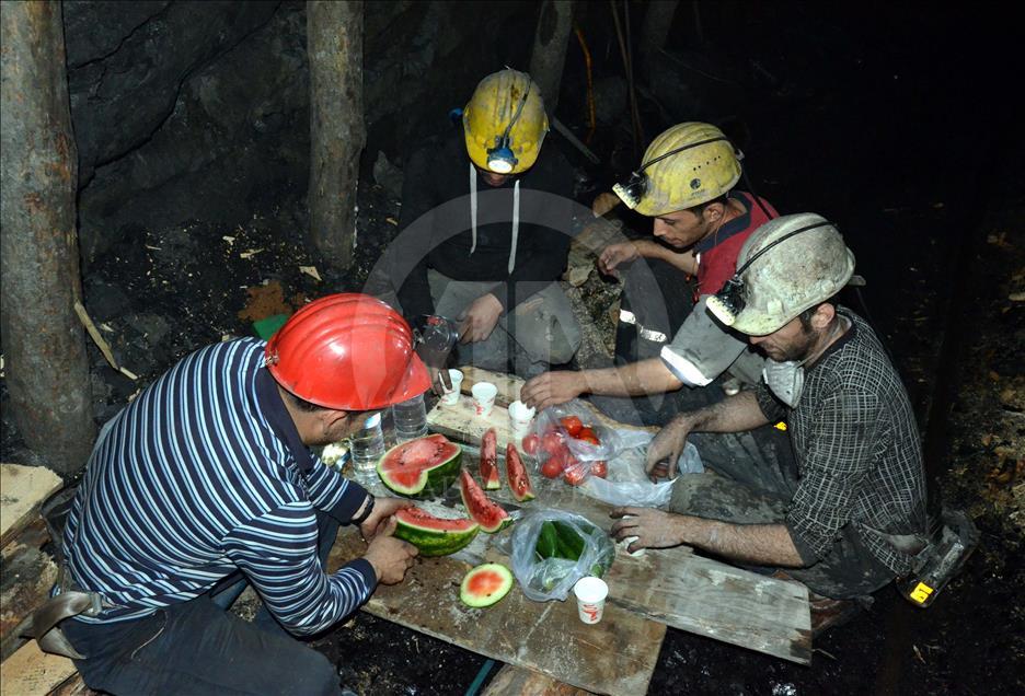 Maden ocağında ilk sahur