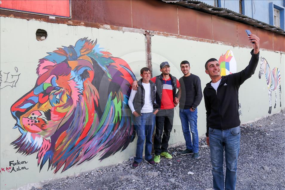 Tarihi ve doğal güzellikler trafo duvarlarına yansıtılıyor