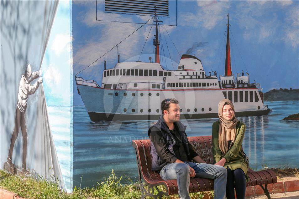 Tarihi ve doğal güzellikler trafo duvarlarına yansıtılıyor