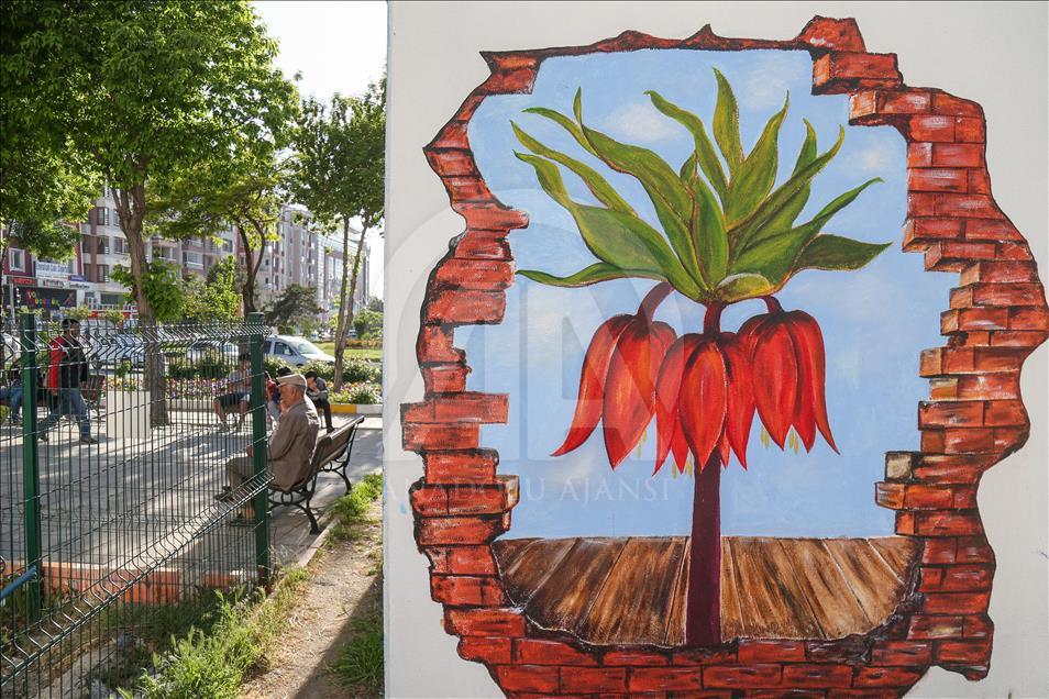 Tarihi ve doğal güzellikler trafo duvarlarına yansıtılıyor