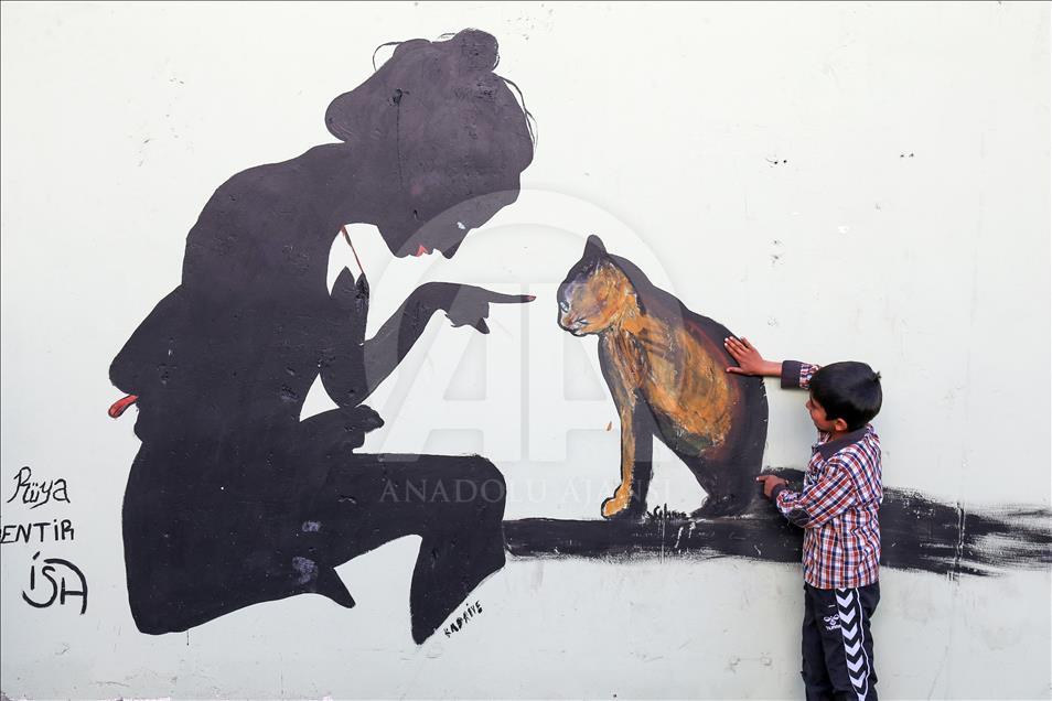 Tarihi ve doğal güzellikler trafo duvarlarına yansıtılıyor