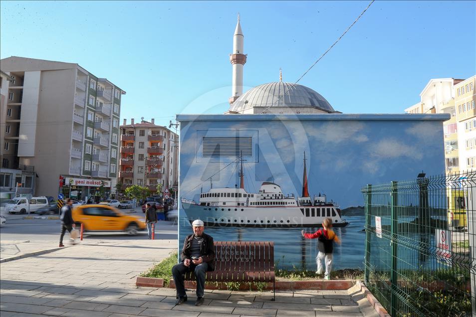 Tarihi ve doğal güzellikler trafo duvarlarına yansıtılıyor
