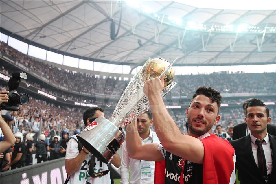 Besiktas celebrate after winning Turkish Super Lig Title