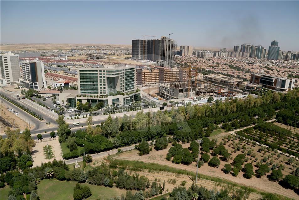 Irak'ın Erbil kenti havadan fotoğraflandı