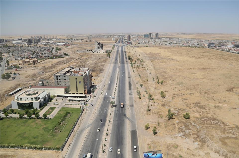 Irak'ın Erbil kenti havadan fotoğraflandı