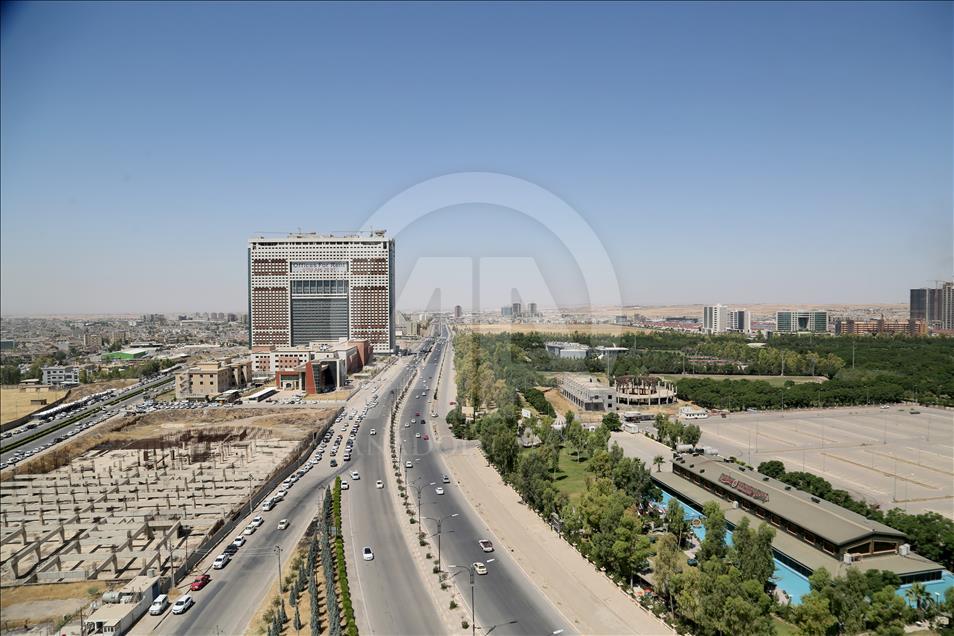 Irak'ın Erbil kenti havadan fotoğraflandı