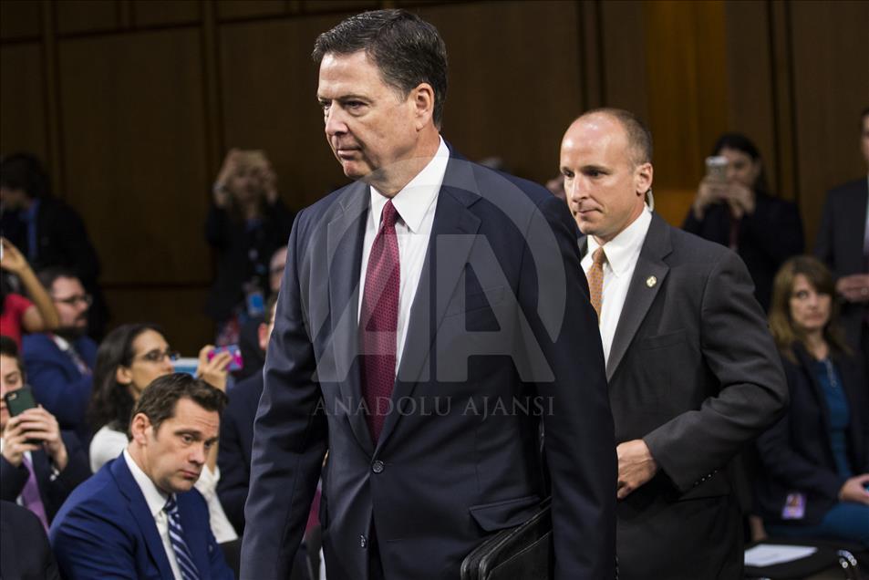 Former FBI Director James Comey testifies before Congress