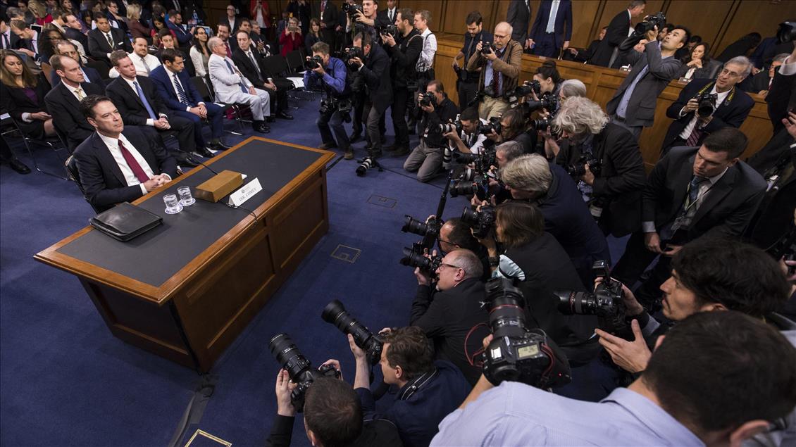 Former FBI Director James Comey testifies before Congress