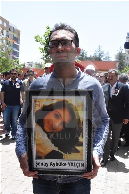 PKK'lı teröristlerce katledilen Şenay öğretmen için tören