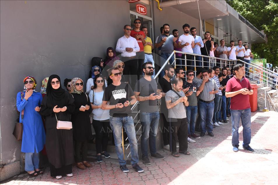 PKK'lı teröristlerce katledilen Şenay öğretmen için tören