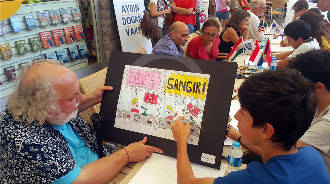 Dünyaca tanınmış karikatür sanatçıları Bodrum'da