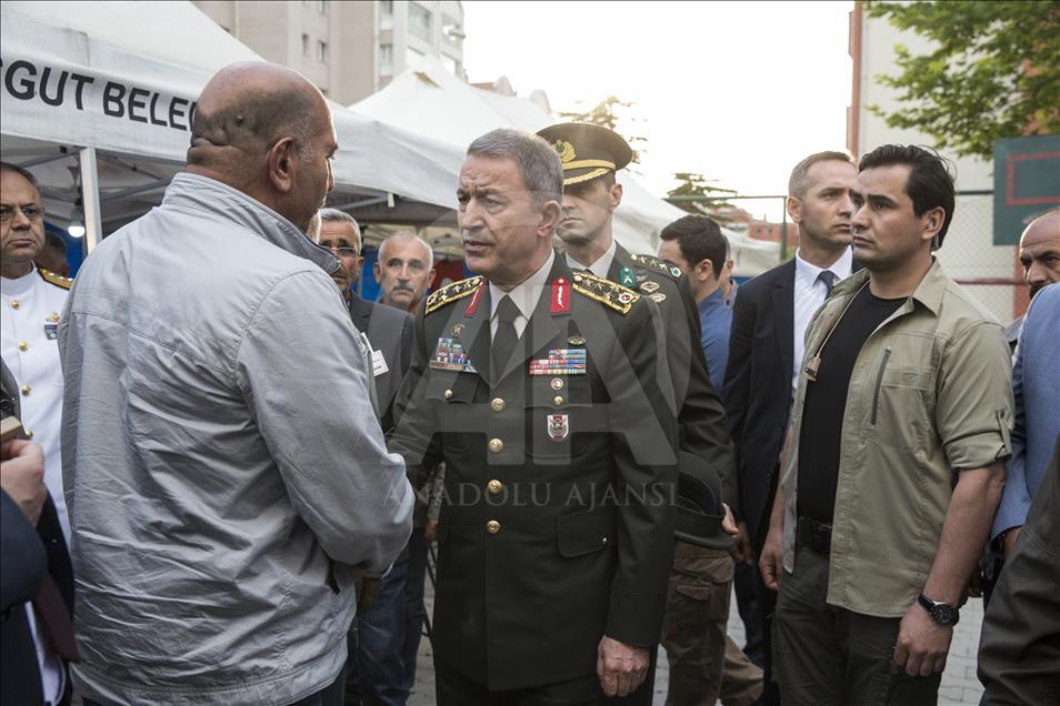 Komutanlardan taziye ziyareti