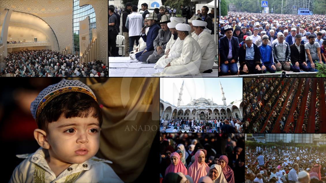 برگزاری نماز عید فطر در سراسر جهان