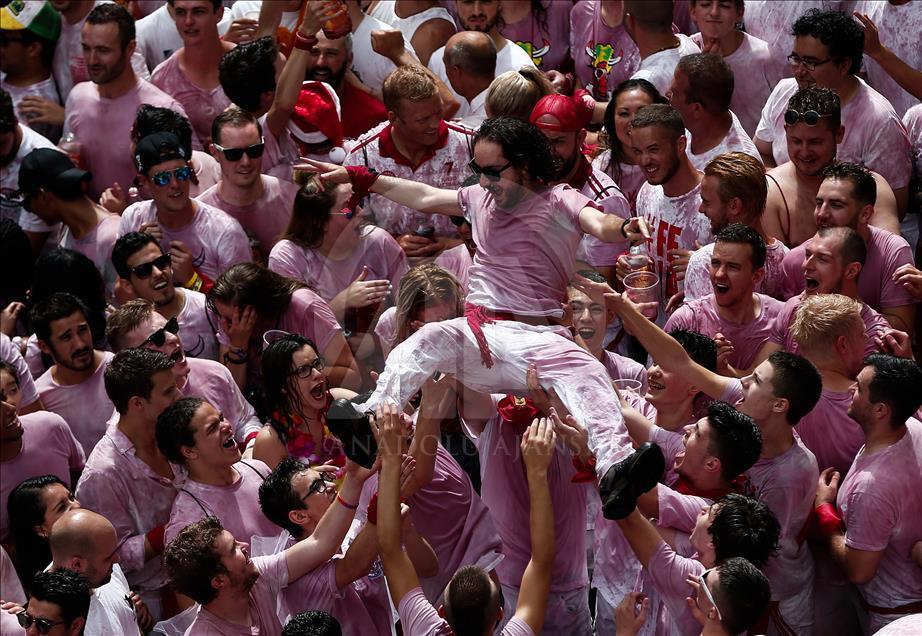 İspanya'nın ünlü San Fermin festivali başladı