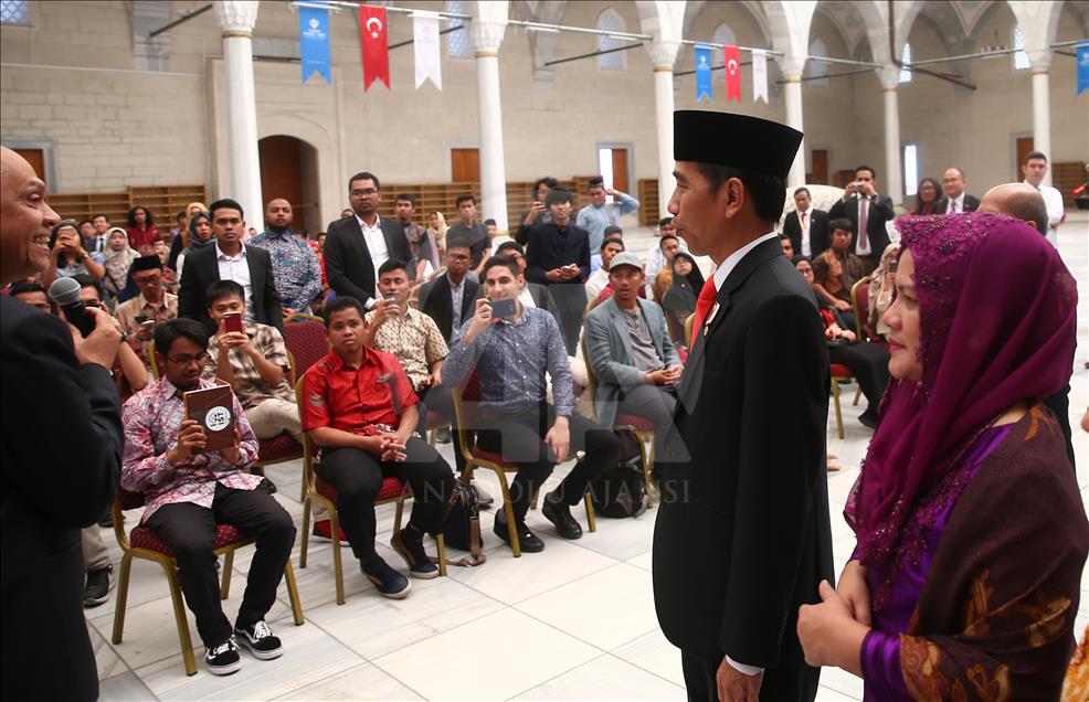 Endonezya Cumhurbaşkanı Widodo Kocatepe Camisi'nde