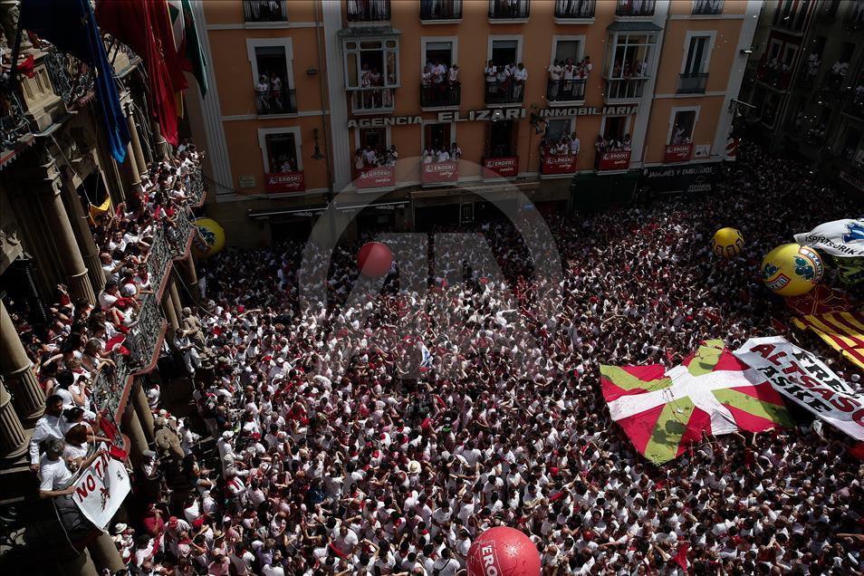 İspanya'nın ünlü San Fermin festivali başladı