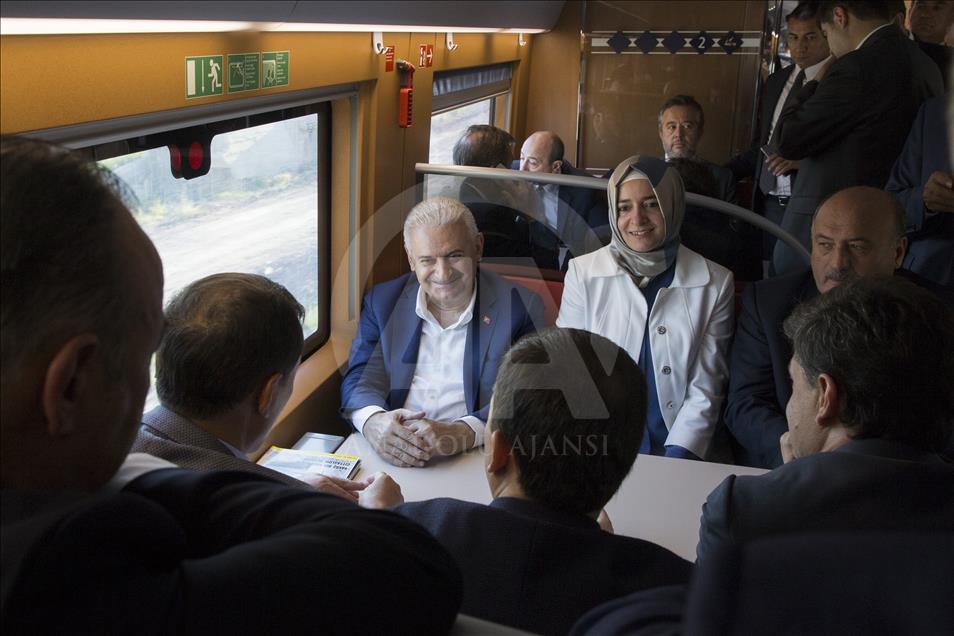 Yıldırım, Polatlı'dan Ankara'ya yüksek hızlı trenle döndü