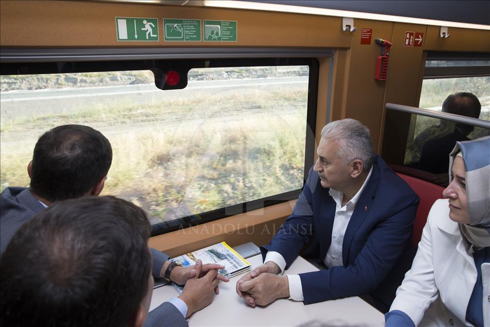 Yıldırım, Polatlı'dan Ankara'ya yüksek hızlı trenle döndü