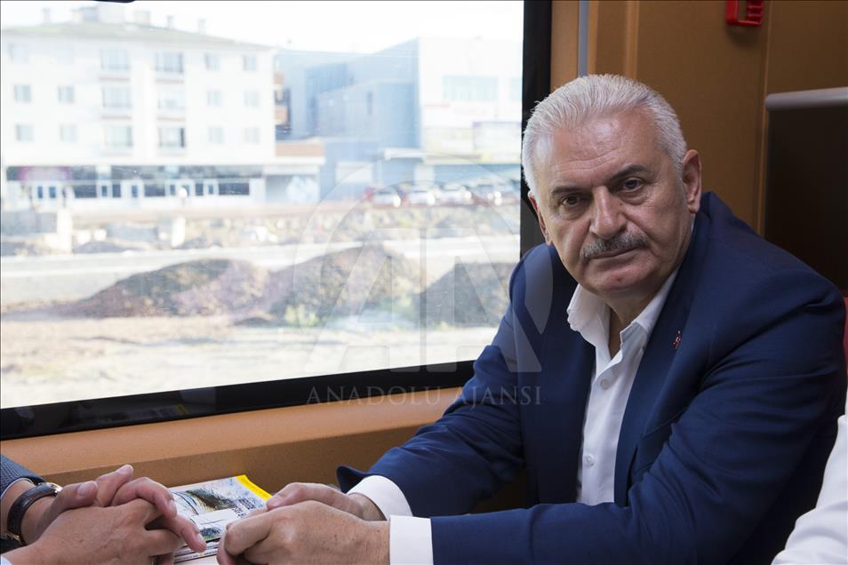 Yıldırım, Polatlı'dan Ankara'ya yüksek hızlı trenle döndü