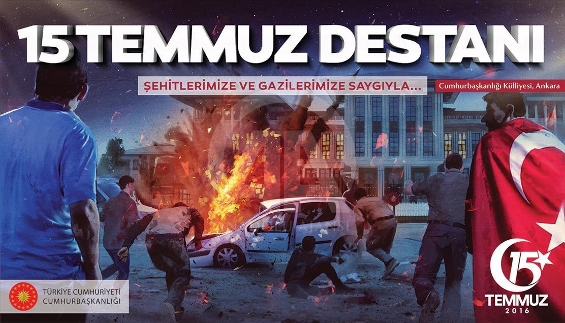 FETÖ'nün 15 Temmuz hain darbe girişiminin 1. yılı dolayısıyla hazırlanan görseller